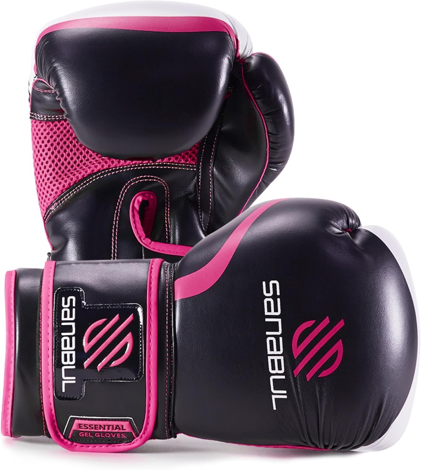 Essential Gel Boxing Gloves | Kickboxing Gloves for Men & Women | Boxing Training & Sparring Gloves Muay Thai and Heavy Bag Training