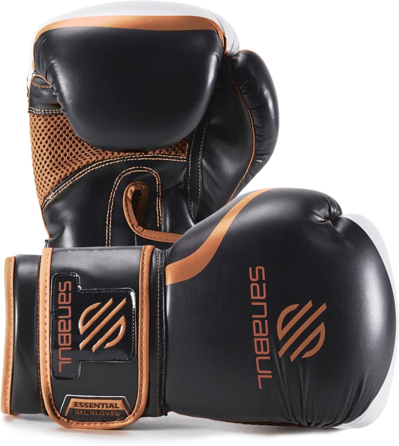 Essential Gel Boxing Gloves | Kickboxing Gloves for Men & Women | Boxing Training & Sparring Gloves Muay Thai and Heavy Bag Training